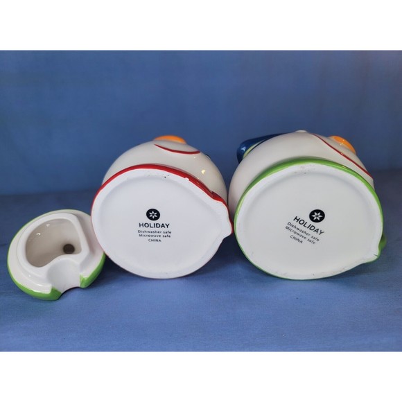 Christmas Sugar Bowl & Creamer Frosty the Snowman Holiday Set - Picture 5 of 8